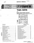 Сервисная инструкция FISHER TAD-9415