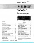 Сервисная инструкция Fisher TAD-G80