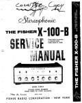 Сервисная инструкция Fisher X-100-B