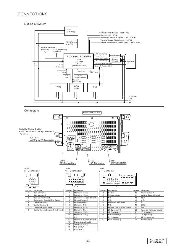 Сервисная инструкция Clarion PU-3063AK, PU-3064AL