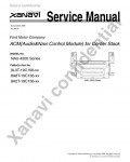 Сервисная инструкция XANAVI NAU-4200
