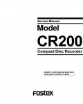 Сервисная инструкция Fostex CR200