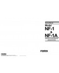 Сервисная инструкция Fostex NF-1, NF-1A
