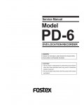 Сервисная инструкция Fostex PD-6