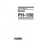Сервисная инструкция Fostex PH-100