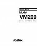 Сервисная инструкция Fostex VM200