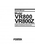 Сервисная инструкция Fostex VR800, VR800Z