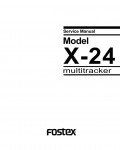 Сервисная инструкция Fostex X-24