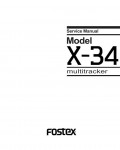Сервисная инструкция Fostex X-34