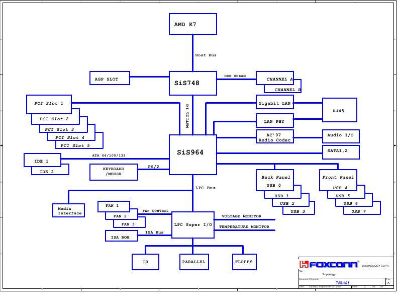 Схема FOXCONN 748A01