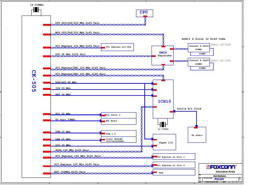 Схема Foxconn P43A