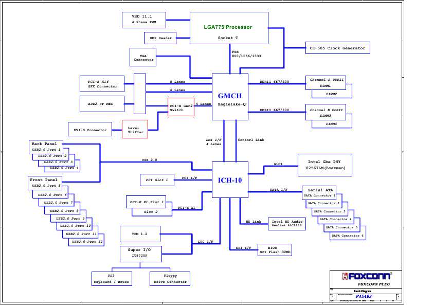 Схема Foxconn P45AL-S