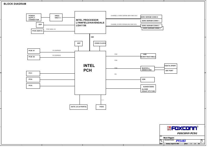 Схема Foxconn P55A