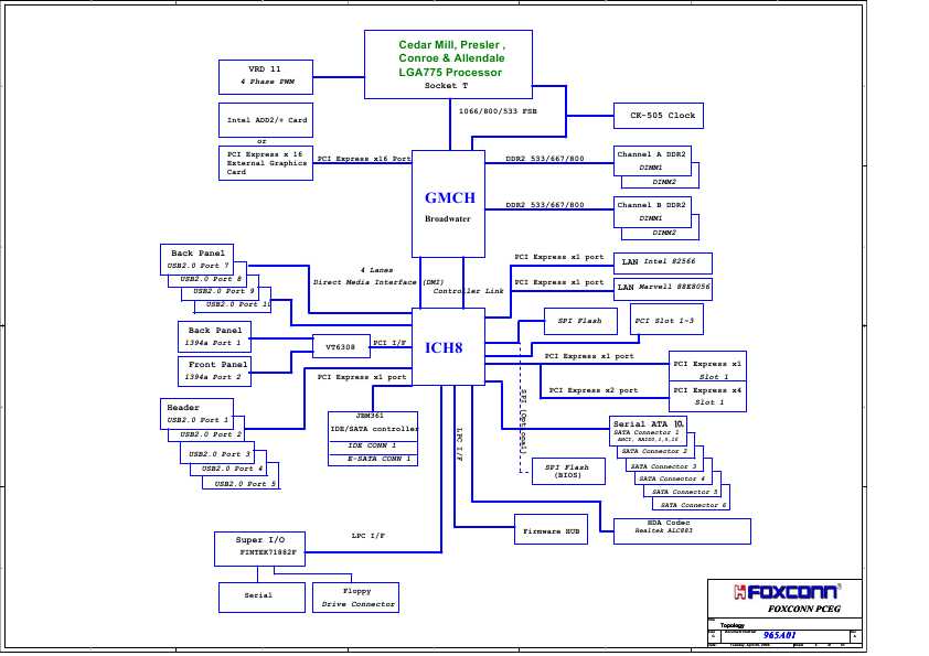 Схема Foxconn P9657AA-8KS2H
