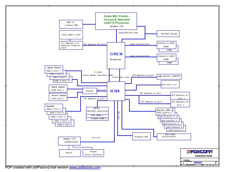 Схема Foxconn P965A