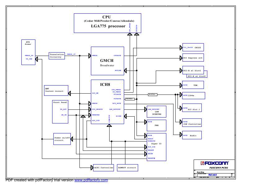 Схема Foxconn P965A