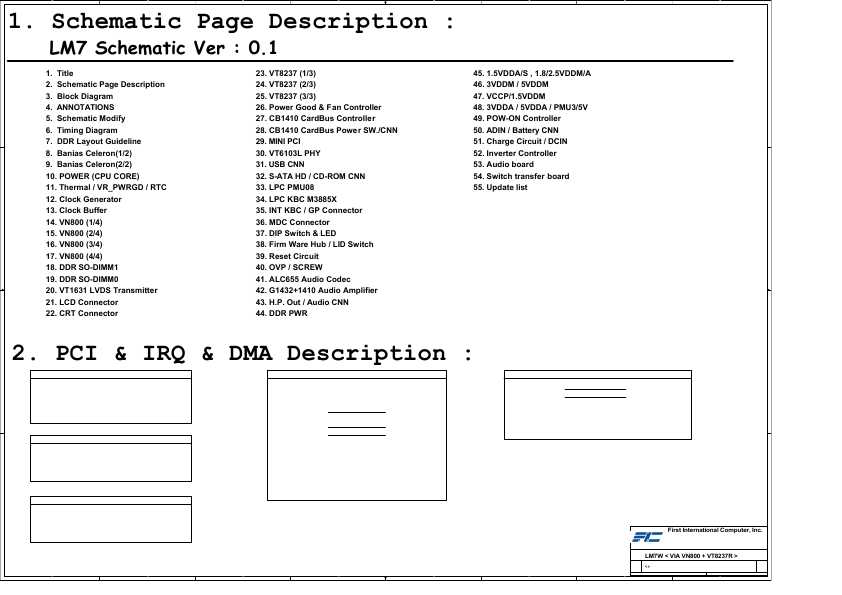 Схема Fujitsu-Siemens AMILO PRO-V2035 FIC LM7W