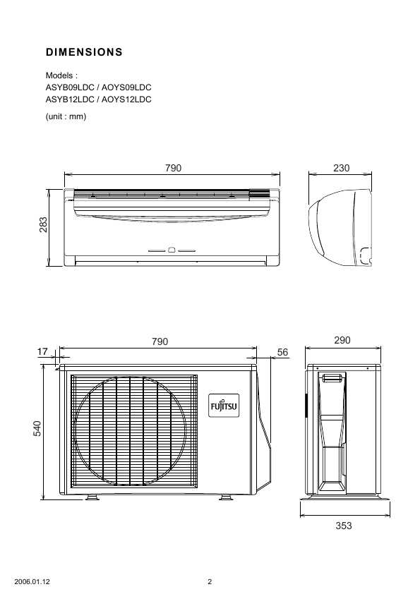 Сервисная инструкция Fujitsu ASYB09LDC, AOYS09LDC, ASYB12LDC AOYS12LDC