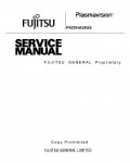 Сервисная инструкция Fujitsu P42VHA20US