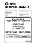 Сервисная инструкция Funai DBVR-7730D, DCVR-7830D, DPVR-7630D