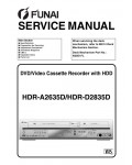 Сервисная инструкция Funai HDR-A2635D, HDR-D2835D