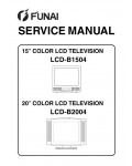 Сервисная инструкция Funai LCD-B1504, LCD-B2004
