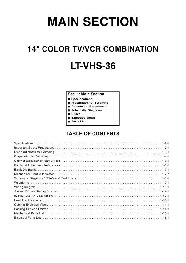 Сервисная инструкция Funai LT-VHS-36(T6608FJ, SERVICE, MANUAL
