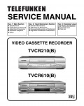 Сервисная инструкция Funai TELEFUNKEN TVCR210(B), TVCR610(B)