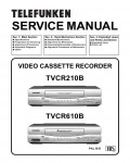 Сервисная инструкция Funai TELEFUNKEN TVCR210(B), TVCR610(B), PAL, BG