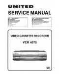 Сервисная инструкция Funai UNITED VCR-4070