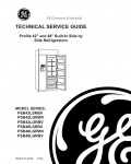 Сервисная инструкция GE PSB42LSRBV, LGRWV, GRBV, SRBV, GRWV, GRBV refrigerators series