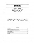 Сервисная инструкция Gemini DS-2024