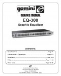 Сервисная инструкция Gemini EQ-300
