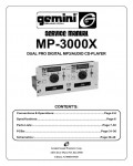 Сервисная инструкция Gemini MP-3000X