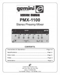 Сервисная инструкция Gemini PMX-1100