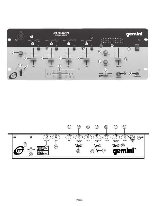 Сервисная инструкция Gemini PMX-1100
