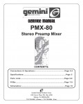 Сервисная инструкция Gemini PMX-80