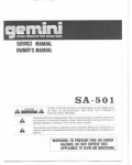 Сервисная инструкция Gemini SA-501