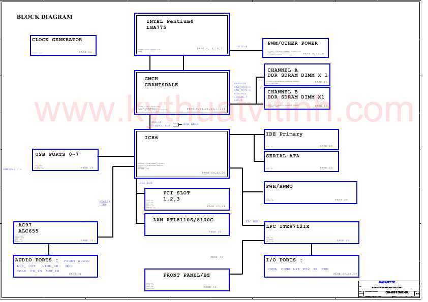 Схема Gigabyte 8I915ME-GL2