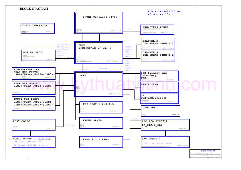 Схема Gigabyte GA-8IPE1000-G REV.3.0