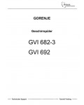Сервисная инструкция Gorenje GVI-682-3, 692