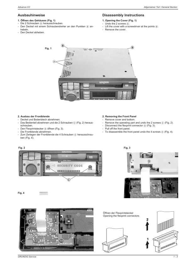 Сервисная инструкция Grundig ADVANCE CC