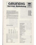 Сервисная инструкция Grundig CR-550, CR-580, CR-585