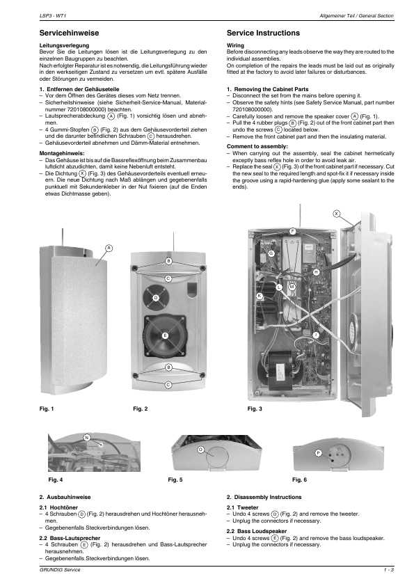 Сервисная инструкция Grundig FINE-ARTS-VISION, LSP3-WT1