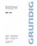 Сервисная инструкция Grundig GDP-1104