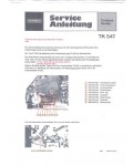 Сервисная инструкция Grundig TK-547 (немецкий язык)