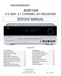 Сервисная инструкция Harman-Kardon AVR-144