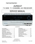 Сервисная инструкция Harman-Kardon AVR-247