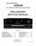 Сервисная инструкция Harman-Kardon AVR-320 Rev.1
