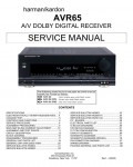 Сервисная инструкция Harman-Kardon AVR-65